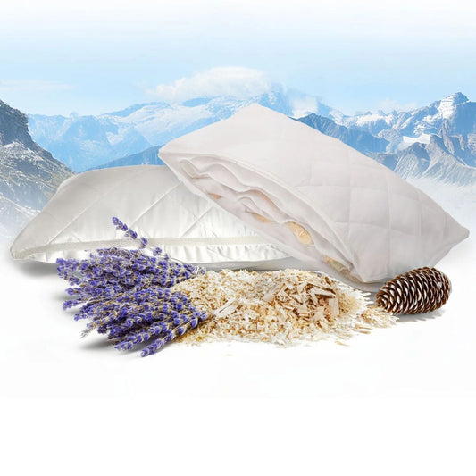 Duftschlafkissen '2in1' | Einlage Zirbe + Lavendel | B 40 x L 80 x H 20 cm