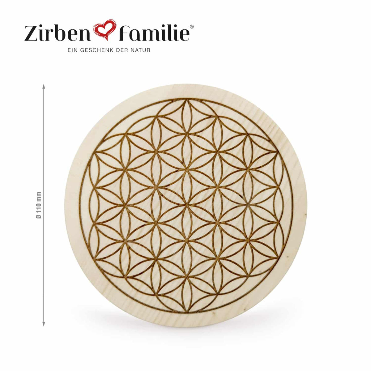 Zirbenblume Untersetzer für Wasserkaraffe 1l