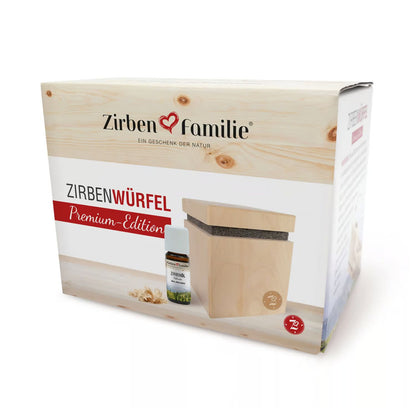 Zirbenwürfel 'Premium Edition' inkl. 10ml
