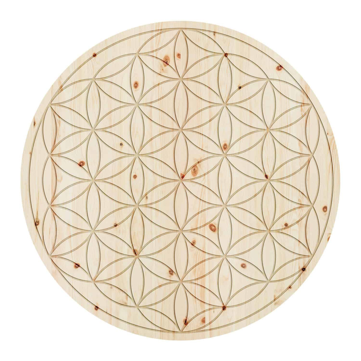 Wandbild 'ZirbenBlume des Lebens' Ø 30 cm