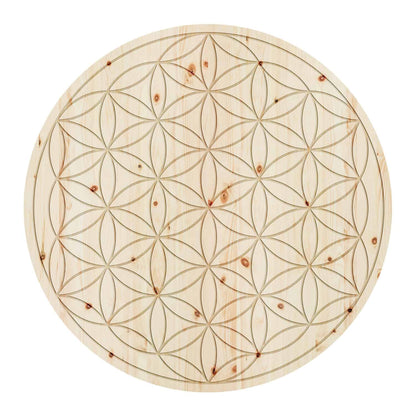 Wandbild 'ZirbenBlume des Lebens' Ø 30 cm