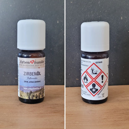 Zirbenöl | 10ml | Glasfläschchen mit Sicherheitsverschluss