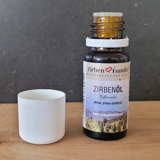 Zirbenöl | 10ml | Glasfläschchen mit Sicherheitsverschluss