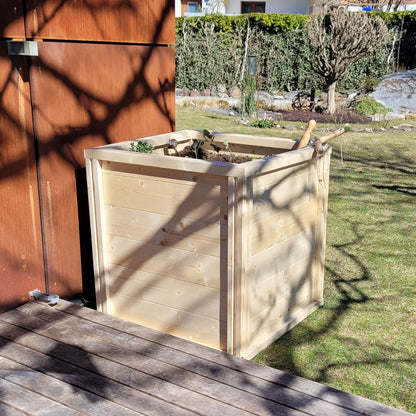 Baukastenbeet 'Modul M1' | Grundmodul | B 80 x T 80 x H 80 cm | Folie + Gitter