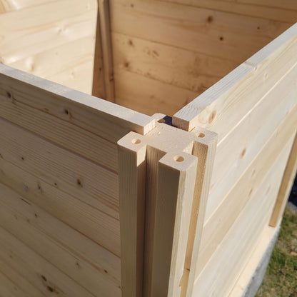 Baukastenbeet 'Modul M1' | Grundmodul | B 80 x T 80 x H 80 cm | Folie + Gitter