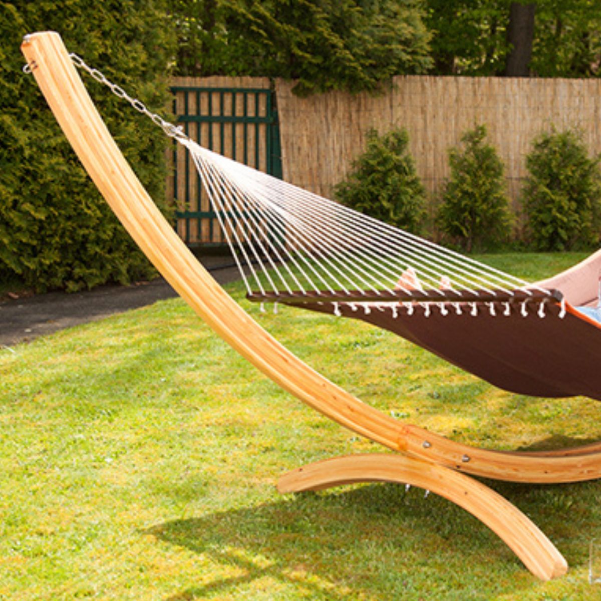 Hängemattengestell Arcus | L 437 x B 160 x H 145 cm | Lärchenholz