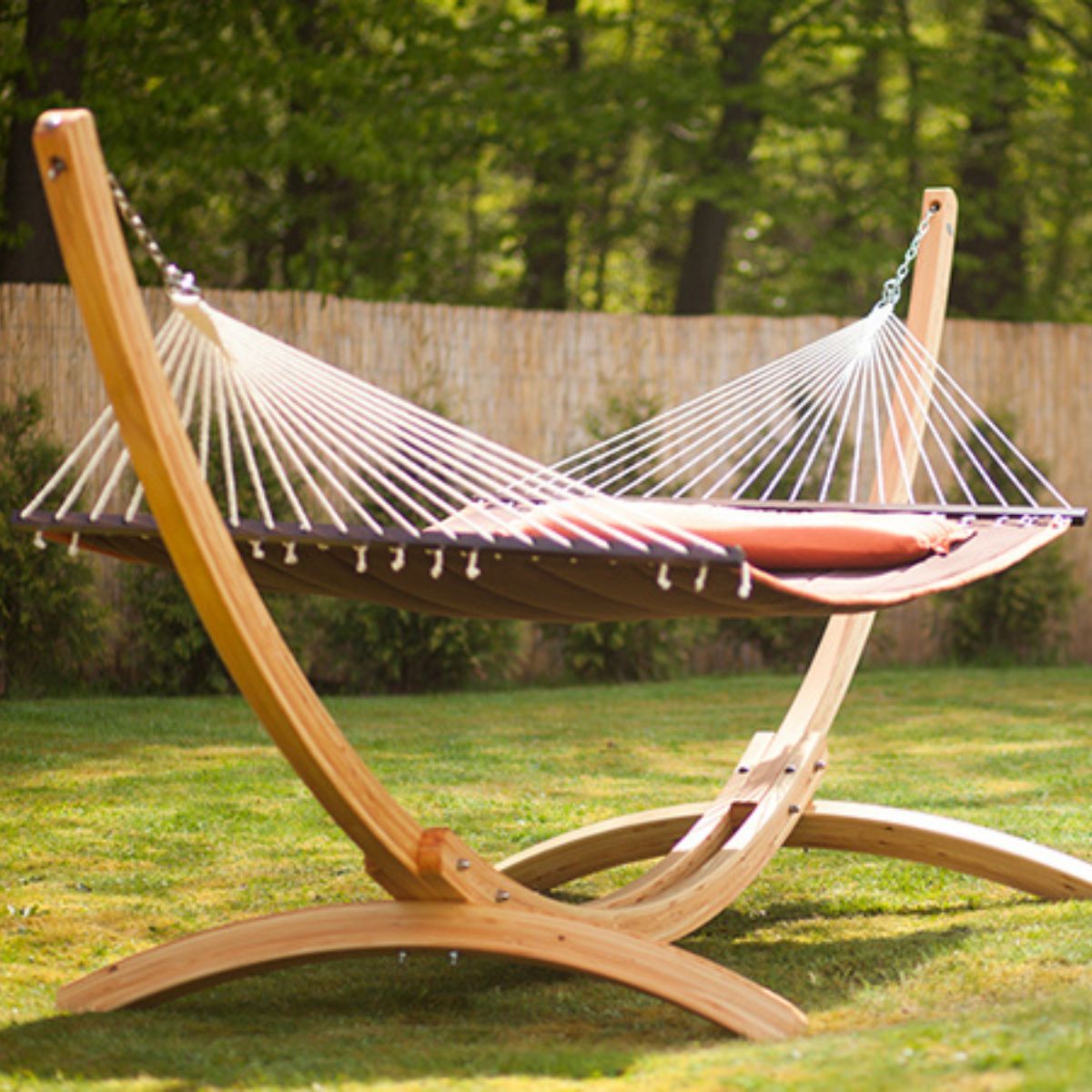 Hängemattengestell Arcus | L 437 x B 160 x H 145 cm | Lärchenholz