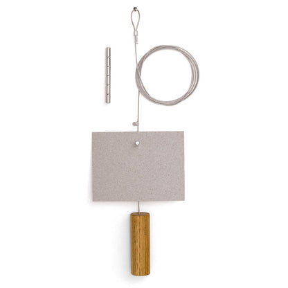 Fotoseil 'Holzgewicht' | Quader | 8 Magnete | Eiche, Stahl | L 150 x B 2,5 x T 2,5 cm