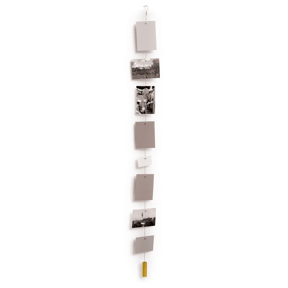 Fotoseil 'Holzgewicht' | Quader | 8 Magnete | Eiche, Stahl | L 150 x B 2,5 x T 2,5 cm