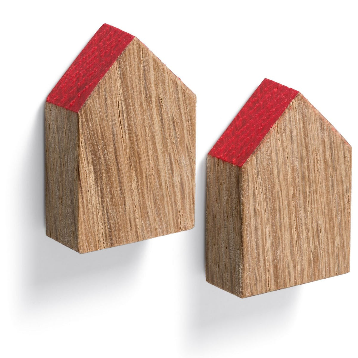 Magnethäuschen 'Hold Me' | 2er-Set | Magnet | Eiche | B 2 x T 1 x H 3 cm