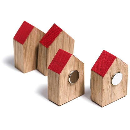Magnethäuschen 'Hold Me' | 2er-Set | Magnet | Eiche | B 2 x T 1 x H 3 cm
