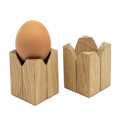 Eierbecher | 2er-Set | Eiche, Magnet | B 4,4 x T 4,4 x H 6 cm