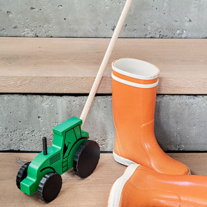 Schiebespielzeug 'Turbo Traktor' | Buche | ab 1 Jahr | L 61 x B 20 cm