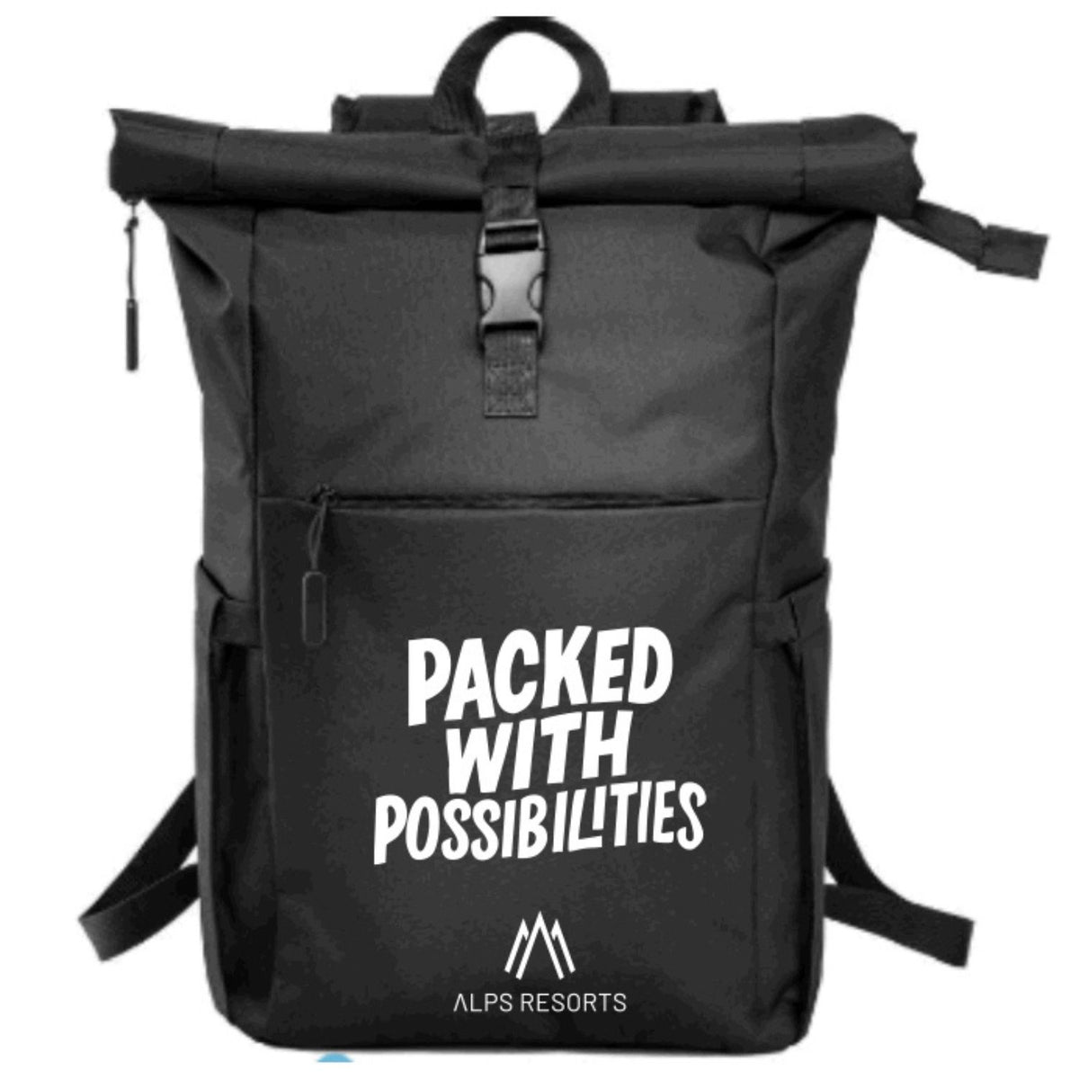 ALPS RESORTS Roll-up-Rucksack | 55 x 28 x 12 cm | flexibler Rollverschluß | aus recyceltem PET