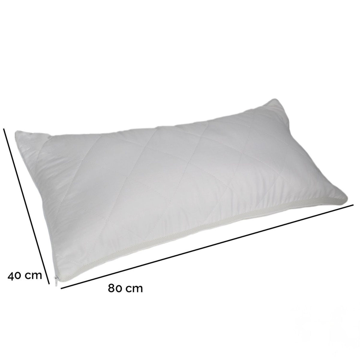 Duftschlafkissen '2in1' | Einlage Zirbe + Lavendel | B 40 x L 80 x H 20 cm