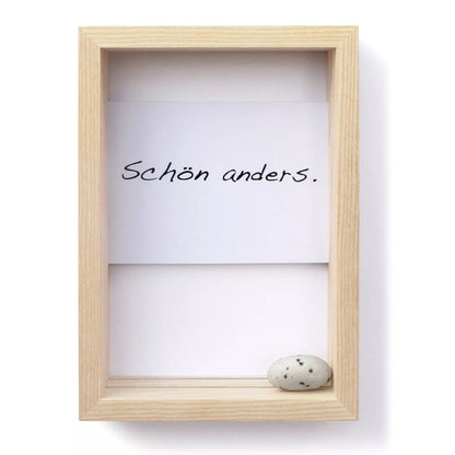 Kartenrahmen/Bilderrahmen | 23x16,5x5 cm | Esche unbehandelt