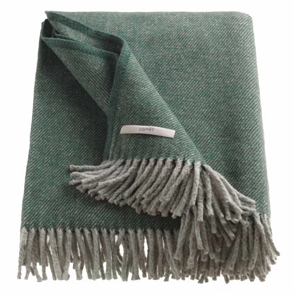 Kuscheldecke 'Jade' | 140x200 cm | BW recycelt und PE | Minimuster | Anthrazit |  waschbar