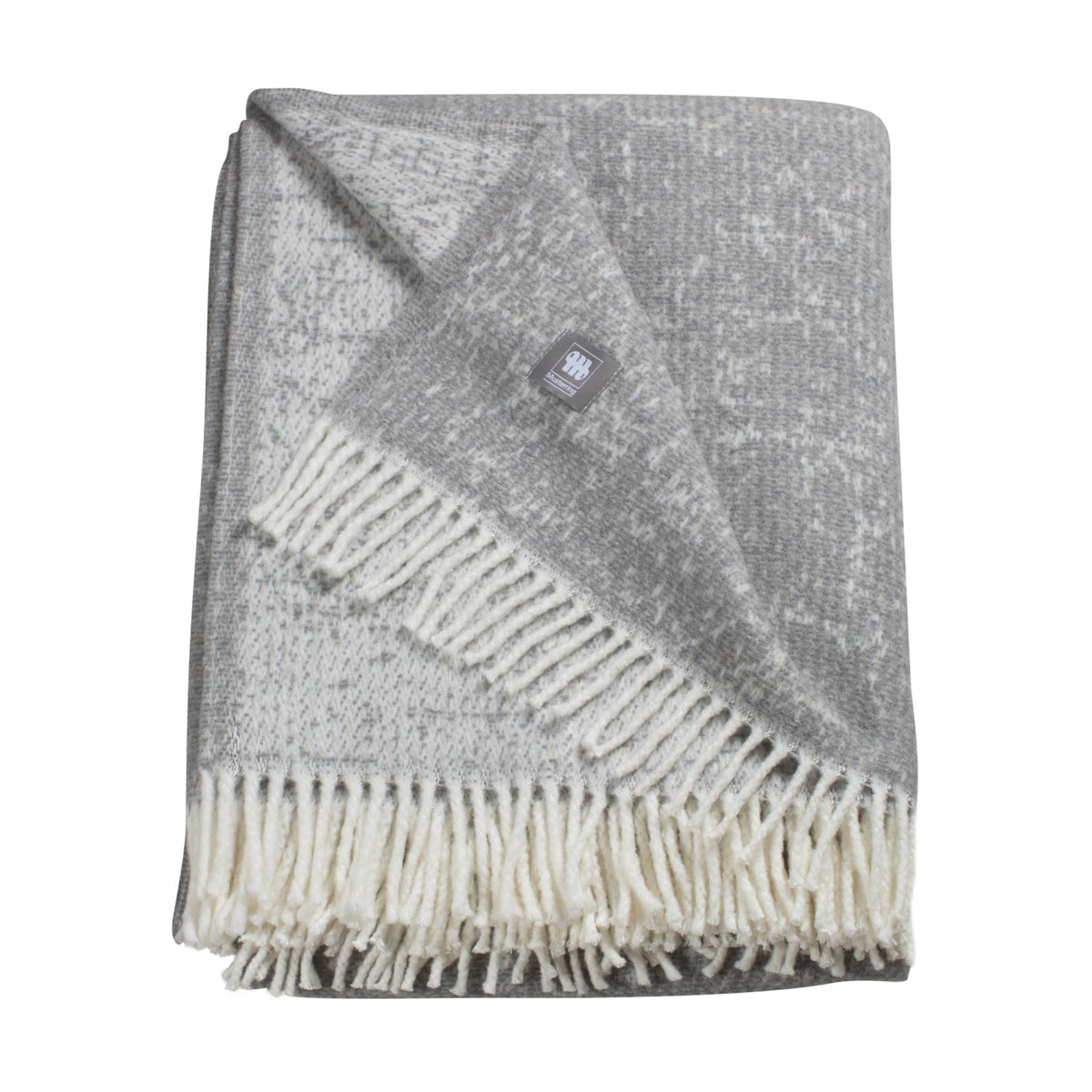 Kuscheldecke 'Ease' | 140x200 cm | BW und PA | Strukturmuster | Grau |  waschbar
