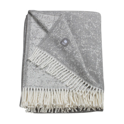 Kuscheldecke 'Ease' | 140x200 cm | BW und PA | Strukturmuster | Grau |  waschbar
