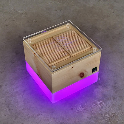 Zirbenlüfter ‘Kubus Junior’ | 15 m² | Ventilator | Lichtfarben wählbar