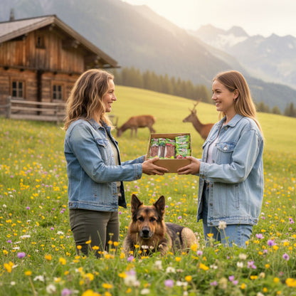 Genussbox 'Veggie' | 6  vegane Würste | 390 g | Geschenkskarton