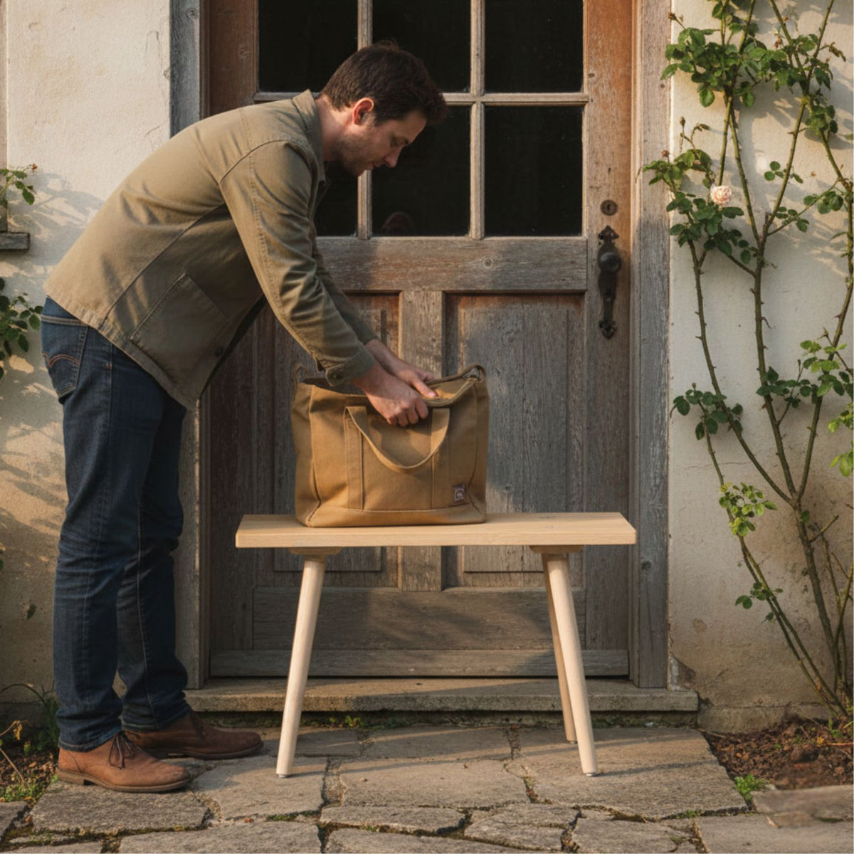 Sitzbank 'Urbank' mit Griffloch | Zirbe | B 90 x T 30 x H 46 cm