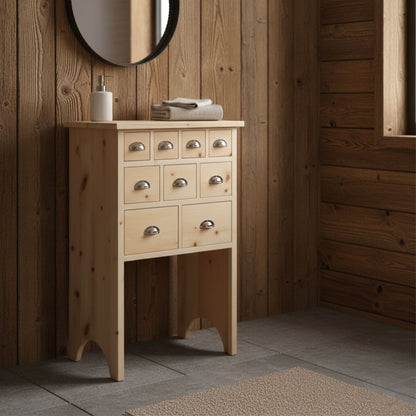 Kommode 'Schatzkiste' mit Schubladen | Zirbe | B 57,5 x T 35 x H 87 cm