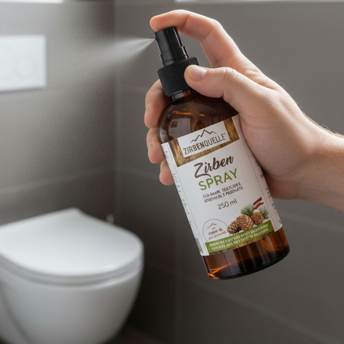 Set 'Zirbenapfel & Bergfrische' | Apfel | Zirbenspray 250 ml | Zirbenspäne