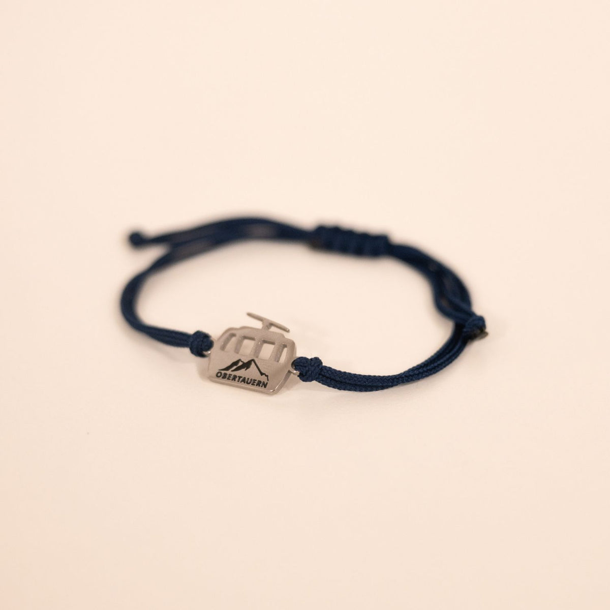Obertauern Armband 'Gondel' | Anhänger Gold/Band Pink