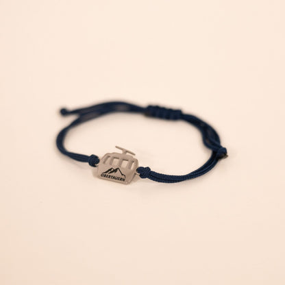 Obertauern Armband 'Gondel' | Anhänger Gold/Band Pink