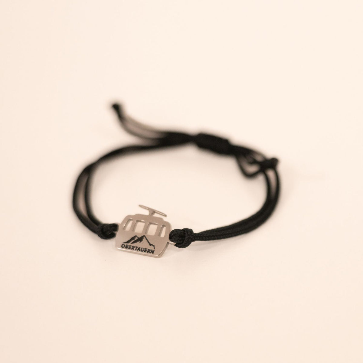 Obertauern Armband 'Gondel' | Anhänger Gold/Band Pink