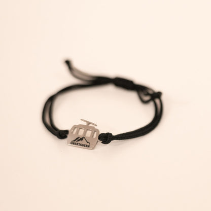 Obertauern Armband 'Gondel' | Anhänger Gold/Band Pink