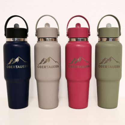 Obertauern Trinkflasche 'HysroFlask Travel Bottle' | Indigo (blau) | 946 ml