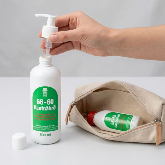 Set Hautnähröl 66-60 Pflegeemulsion Set 500 ml + 100 ml