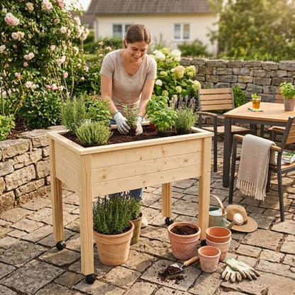 Rollenset für Kräuterhochbeet  'Herb'