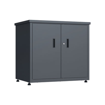Geräteschrank 'Galvan' | 90x60x85 cm  | anthrazit | innen 2 Ebenen | versperrbar