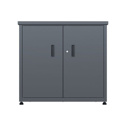Geräteschrank 'Galvan' | 90x60x85 cm  | anthrazit | innen 2 Ebenen | versperrbar