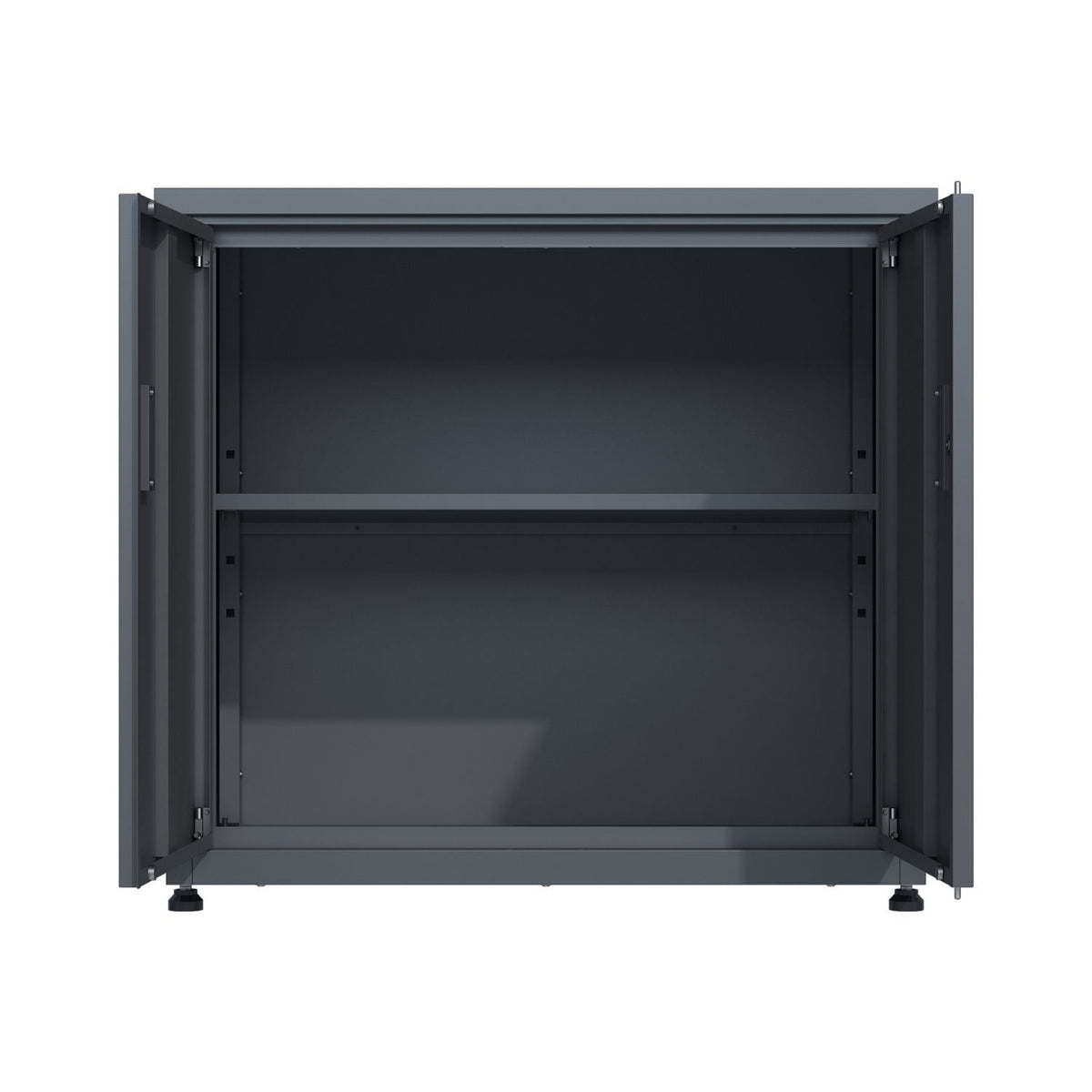 Geräteschrank 'Galvan' | 90x60x85 cm  | anthrazit | innen 2 Ebenen | versperrbar