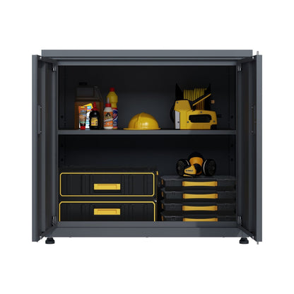 Geräteschrank 'Galvan' | 90x60x85 cm  | anthrazit | innen 2 Ebenen | versperrbar