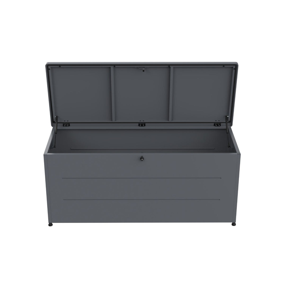 Kissenbox 'Galvan' | 136x66x75 cm  | anthrazit | Soft-Close | versperrbar