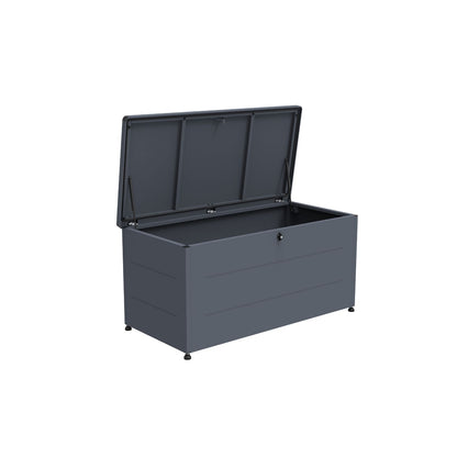 Kissenbox 'Galvan' | 136x66x75 cm  | anthrazit | Soft-Close | versperrbar