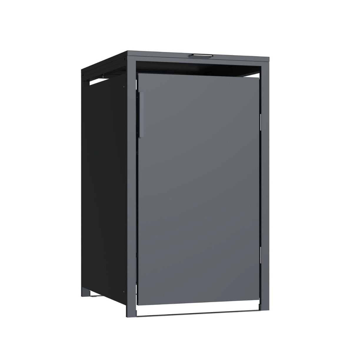 Mülltonnenbox 'Galvan' | 80x68x116 cm  | anthrazit | für 120 und 240 Liter Tonnen