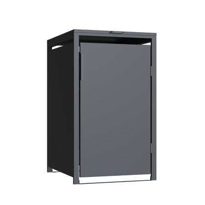 Mülltonnenbox 'Galvan' | 80x68x116 cm  | anthrazit | für 120 und 240 Liter Tonnen