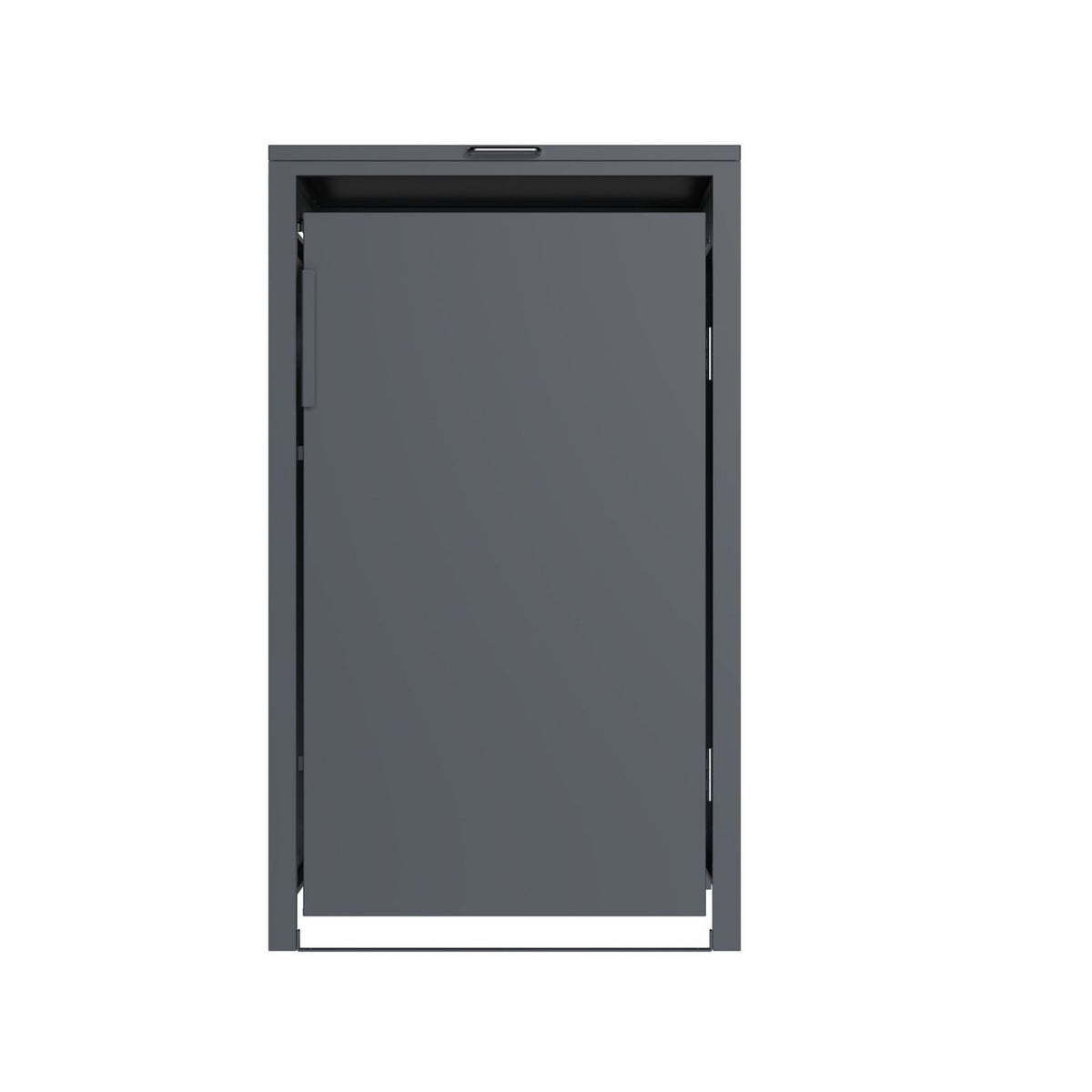 Mülltonnenbox 'Galvan' | 80x68x116 cm  | anthrazit | für 120 und 240 Liter Tonnen