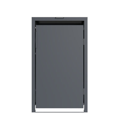 Mülltonnenbox 'Galvan' | 80x68x116 cm  | anthrazit | für 120 und 240 Liter Tonnen