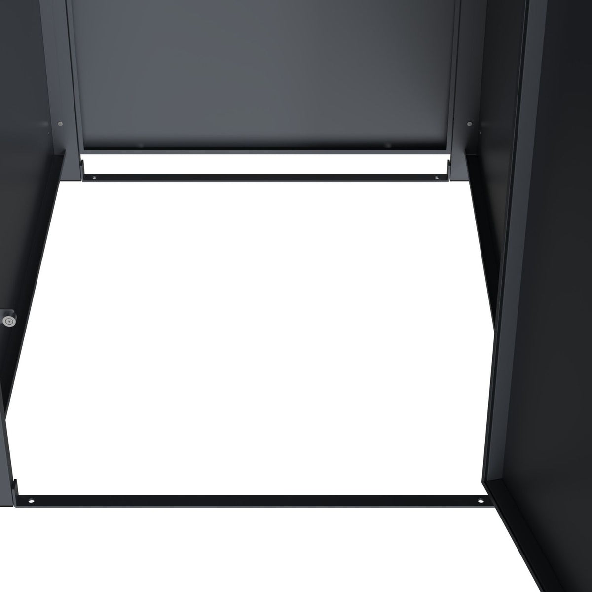 Mülltonnenbox 'Galvan' | 80x68x116 cm  | anthrazit | für 120 und 240 Liter Tonnen