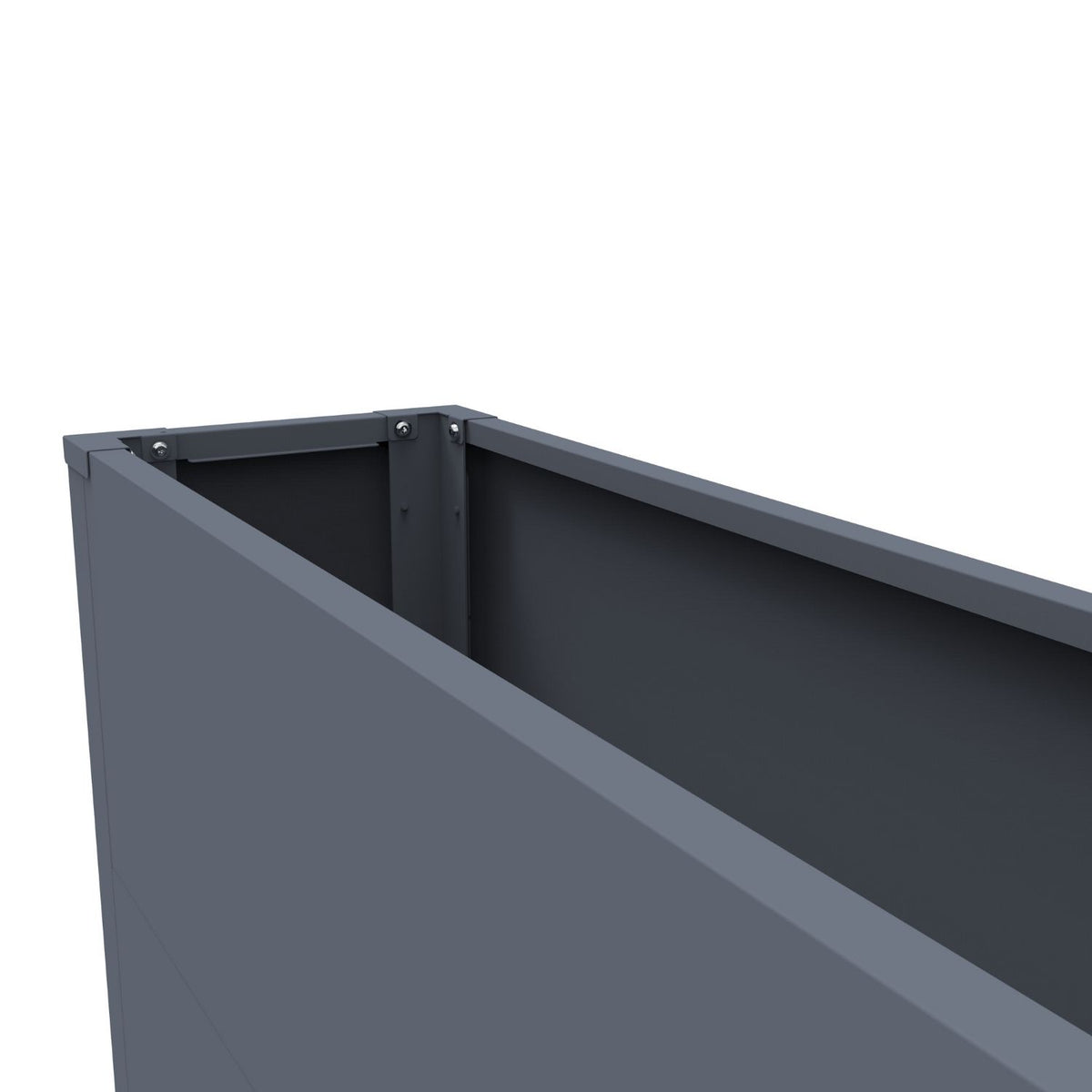 Pflanzwanne 'Galvan' | 100x25x27 cm  | anthrazit | flexible Gestaltungsmöglichkeit