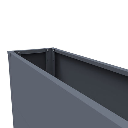 Pflanzwanne 'Galvan' | 100x25x27 cm  | anthrazit | flexible Gestaltungsmöglichkeit