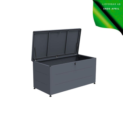 Kissenbox 'Galvan' | 136x66x75 cm  | anthrazit | Soft-Close | versperrbar