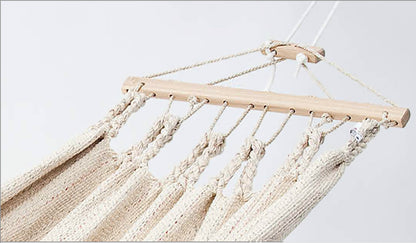 Einzelhängematte 'Relax' I weiß-uni 06 | L 300 x B 130 cm | 100% Baumwollgewebe